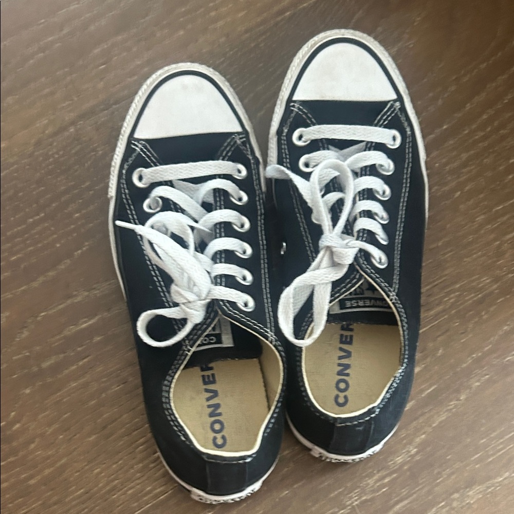 Converse Kids Black and White Low-Top Sneakers